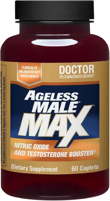 Ageless Male Max Supplement Bottle